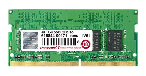 TRANSCENDノートPC用メモリPC4-17000(DDR4-2133)4GB1.2V260PINSO-DIMMTS512MSH64V1H