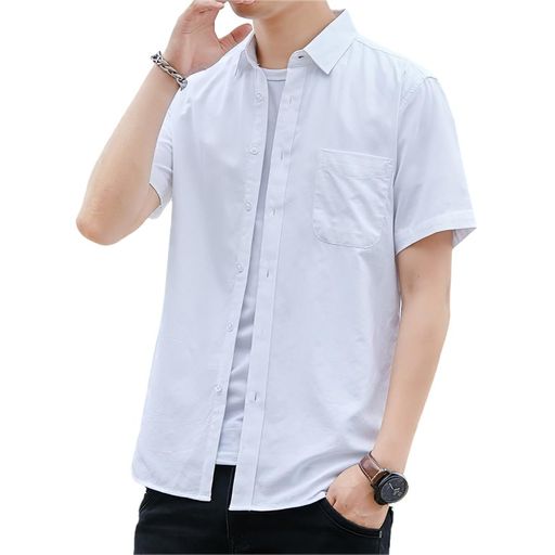【サイズ推奨】L=日本S(45-52kg);XL=日本M (52-60kg);2XL=日本L(60-67kg); 3XL=日本XL(67-75kg); 4XL=日本2XL(75-80kg); 5XL=日本3XL(80-87kg);※例:普段Mサイズを着用されている方はXLサイズを購入して頂くのがオススメ。ゆったり感をお好みの方は、表記サイズより一つ上のサイズをお選びください。 【着心地抜群のシャツ】爽やかなデザインのワイシャツ!夏はメインとして、柔軟高級綿混紡素材で、吸汗速乾、柔らかな肌触りで着心地の良いシャツです。背面にタックを入れることで、身頃にゆとりを持たせました。ちょうど良いフィット感で風通しが良く、涼しく着られる。 【細部までおしゃれなデザイン】当店では、シャツをキレイなシルエットで着こなしていただきたいと考えております。上品な袖口、パンツへのタックインにも自然なドレープにも対応するカーブ裾など、細部のデザインに至るまでこだわりを込めて仕上げました。普段着からフォーマルまで幅広く使い勝手が良く、シンプルな着こなしでもおしゃれな雰囲気を演出できます。