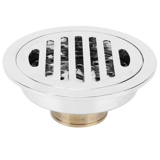 JGGLDシャワー廃棄物フィルター排水溝の蓋廃ドレン床ドレン排水フィルター排水口カバー銅素材円形10cmお風呂排水溝ゴミ受け高密度フィルター内蔵(3)