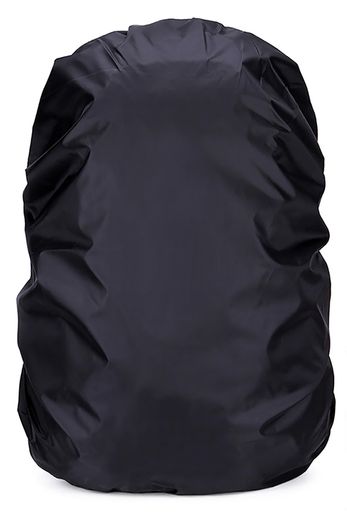 [LETRADEJP]レインカバー防水30-40L適用ブラック190T高耐久性リュックカバーザックカバー落下防止黒1枚軽量防水通学シンプル雨よけ