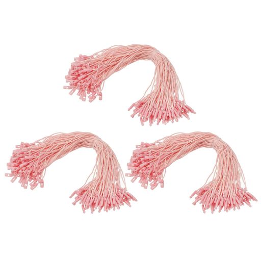 PATIKILクリスマスオーナメントフック300個LEDストリングライト吊り下げケーブルホリデーデコレーションギフトタグハンガースナップロック付きバレンタインハロウィン用ピンク