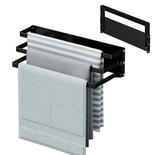 BOIVSHIタオル掛けマグネットタオルハンガーお風呂ラックバスラックマグネットラックバスタオル掛けバ..