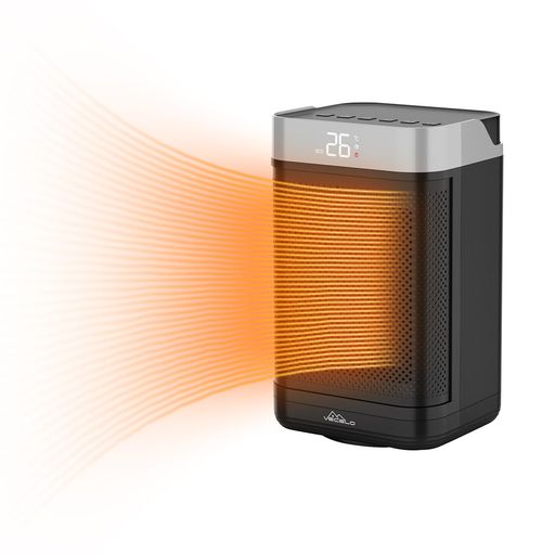 VECELOヒーターセラミックヒーター小型電気ストーブ2秒で速暖電気ファンヒーター暖房器具3段階温風切替リモコン付き145°首振り省エネECOモード1200W足元脱衣所卓上オフィス寝室日本語説明…