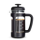 EASYWORKZフレンチプレス耐熱ガラスコーヒー&ティー専用ソフトグリップ350ML(3カップ)ブラック