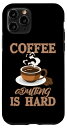 IPHONE11PROCOFFEEADULTINGISHARDCOFFEEジャンキーラテアートコーヒースマホケース