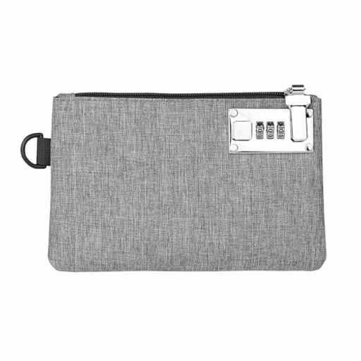 Doyime鍵付きポーチ小型貴重品ボックス収納ボックス集金袋通帳入れダイヤルロックロック付き大容量盗難防止ポータブル鍵収納小物クレジットカード現金旅行出張用