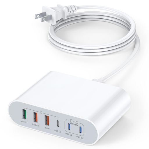 USB󥻥ȽŴñ-100WޤǤιХMACBOOKUSB-Cϥֽŵ®Ŵ6ݡTYPE-Cx3/USB-Ax3MACA...