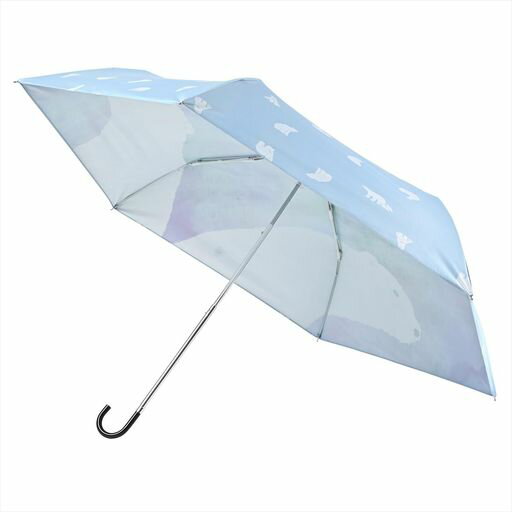 NIFTYCOLORS(ニフティカラーズ)折りたたみ傘遮光2サイドしろくまミニ2426BL NIFTYCOLORS(ニフティカラーズ)折りたたみ傘遮光2サイドしろくまミニ2426BL