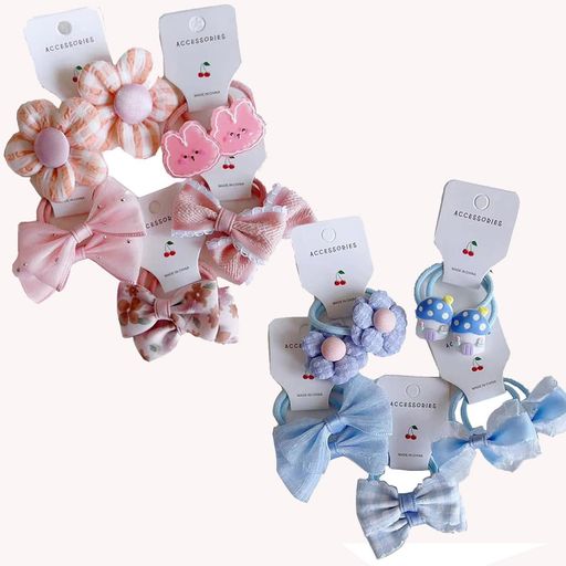 OuJyOヘアゴムこどもヘアゴムキッズ可愛いヘアゴムリボン20枚ギフトケース付き誕生日プレゼント髪ゴム..