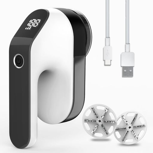 QCLTY毛玉取り電動USB充電式毛玉取りLEDディスプレイ付き毛玉クリーナーバッテリー残量表示スピード3段階調節強力6枚刃毛玉取り機大容量バッテリー内蔵ちやすい様々な衣類靴下衣類寝具… QCLTY毛玉取り電動USB充電式毛玉取りLEDディスプレイ付き毛玉クリーナーバッテリー残量表示スピード3段階調節強力6枚刃毛玉取り機大容量バッテリー内蔵ちやすい様々な衣類靴下衣類寝具…