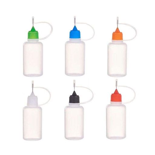 SRECNO針付きスポイトボトルプラスチック製電子タバコ詰め替え容器液体貯蔵用ニードルチップ付30ミリリ..