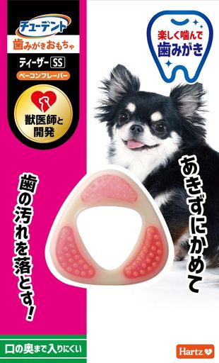 デンタルトイティーザー犬用おもちゃ歯磨きおもちゃミニ(3kg未満)ベーコンフレーバー|ハーツ(Hartz)|デ..