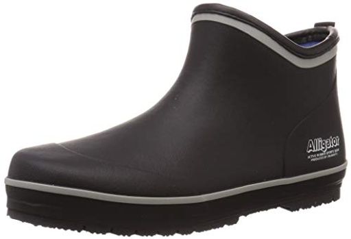 [オカモト]アリゲーターRLM-57206作業靴長靴ガーデニング農作業園芸軽作業ショート丈速乾吸汗裏布土壌をあらさない男女兼用ブラック25.0cm