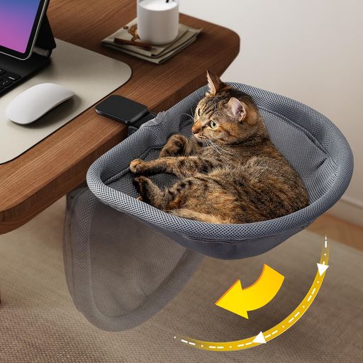 猫用デスクベッド スペース節約で清潔に、猫との共存を実現 【ホームオフィス共存最適化】仕事効率アップ 新しい人とペットの共存スタイルを実現!在宅勤務中も猫と邪魔せずに共に過ごせ、キーボードを踏む不安から解放され、作業効率を大幅に向上。ホームオフィス2.0の理想的なパートナーです。 【丸形デザイン】安心感あふれる深い眠り 猫の本能に合わせた丸形設計で、体を丸めて眠る姿に最適。体の露出面積を減らして安全感を与えるだけでなく、ケガのリスクを軽減し、深い眠りを誘います。 【ワンタッチ折りたたみ】省スペース収納簡単 ボタンひとつで瞬時に折りたたみ可能!半円形のデザインは卓上にぴったりフィット,垂直スペースを有効活用して室内スペースを節約,収納や移動も自由自在です。 【ファスナー設計&amp;フェイクラビットファー】清潔と快適を両立 ファスナー式接続で、組み立てと分解掃除が簡単にできる。肌触りの柔らかいフェイクラビットファー素材は暖かく、寒い季節でも猫に快適な休眠環境を提供します。 【高安定性&amp;マルチ対応】15KG耐荷重 最大15キログラムの耐荷重で、猫が突然飛び込んでも安定性を維持。