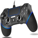 P4コントローラー【2022新登場】DIESTORDPS4コントローラー有線PCUSB有線ゲームパッド人体工学2重振動PS3PCPS4対応