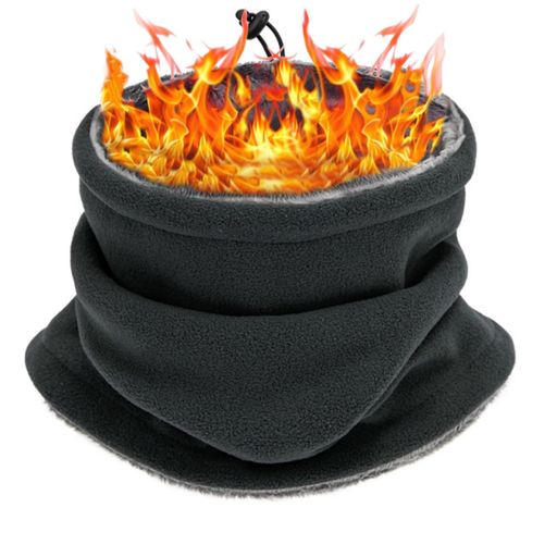 [YFFSFDC]ネックウォーマーヘッドカバーフリース防寒スポーツ防風防塵極めた暖かさふわふわ裏起毛軽量..