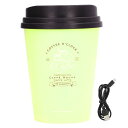 USB加湿器300mlコーヒーカップ低騒音自動オフコンパクト軽量省スペースミニ加湿器車デスクトップ自宅オフィス用緑