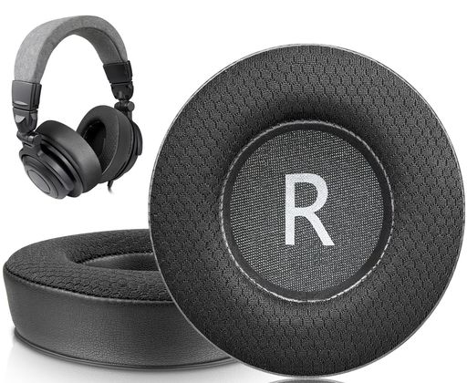 SOULWIT90mmメッシュ製イヤーパッドforAudio-Technica対応ATH-Pro500/Pro700/Pro700MKII/Pro700MK2との互換性がありイヤークッション9CM交換耳当て