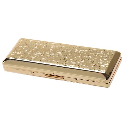 カジュアルメタル10(100mm)ゴールドアラベスクシガレットケース