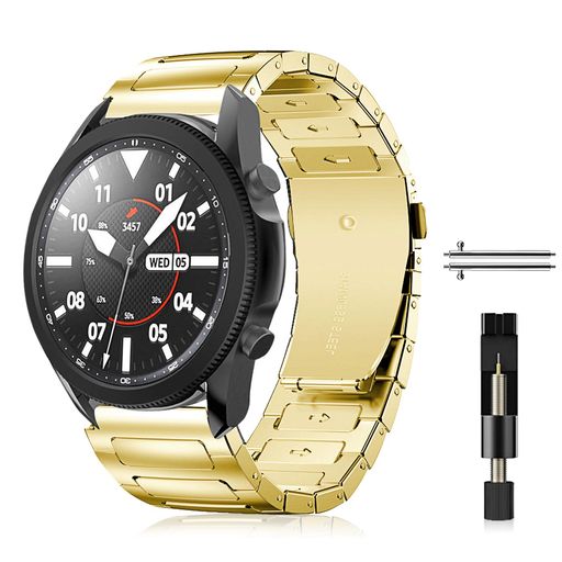 [SINRENN] バンド 22MM SAMSUNG GALAXY WATCH 3 45MM/GEAR S3 FRONTIER/S3 CLASSIC/GALAXY WATCH 46MM 対応 交換バンド ステンレス ウォッチバンド 金属バンド 調整簡単