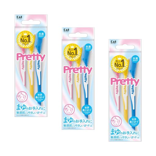 貝印 プリティー マユソリ 3本入×3個 貝印 プリティー マユソリ 3本入×3個