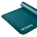 YURENメンズ用トレーニングマット幅広90*200cm極厚15mm特大ヨガマット高密度ニトリルゴム筋トレマットピラティスエクササイズマット滑り止め初心者収納バ...
