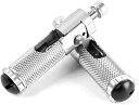 SZMSMYモーターサイクルCNCユニバーサルフットレストフットレスト折りたたみ式フットペグリアセットホンダカワサキドゥカティスズキヤマハ(ブラック)(銀)