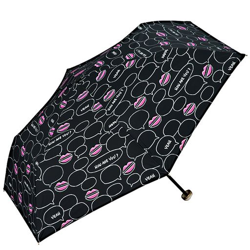 W.P.C日傘晴雨兼用折りたたみ遮光チャットブラック50CM801-925