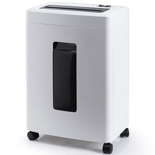 IOCHOW シュレッダー しゅれったー電動 家庭用 マイクロクロスカット:2X12MM 細断枚数A4/10枚 連続細断20分 18L大容量 業務用 静音 カード細断可能 コンパクト