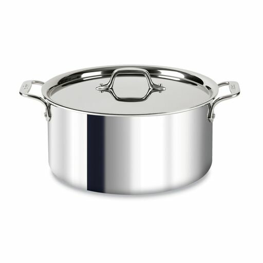 楽天NextGenShopAll-Clad4508StainlessSteelTri-PlyBondedDishwasherSafeStockpotwithLid/CookwareSilverbyAll-Clad