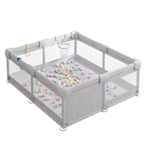 メッシュ ベビーサークル プレイヤード ベビーゲート 赤ちゃん 子供 ベビールーム ...
