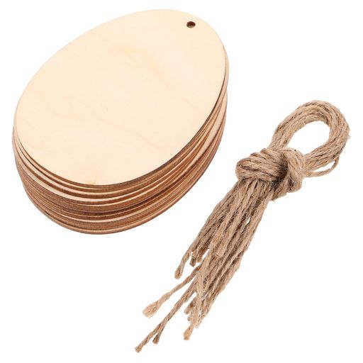 TOYMYTOY木材チ木片卵形板50個DIY手作り多用途誕生日結婚式パーティーDIYホーム装飾部屋飾り物工芸品キ..