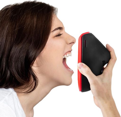 Tilcare ボイスダンパー - 歌手用防音マスク ストレス解消 - ボーカルウォームアップ用スクリームマスク 感覚的 取り外し可能な調節可能なストラップ