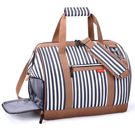 Lekeskyボストンバッグ-33L小さめ軽量旅行バッグ靴収納防水機内持ち込みキャリーオンバッグ旅行カバン..