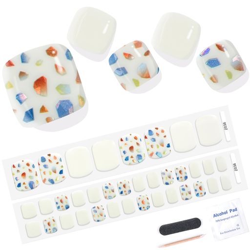 MISSMODAジェルネイルシール足用フットネイルシール硬化タイプネイルチップ簡単オフ貼るネイルシール貼るだけ36TIPS構成 MISSMODAジェルネイルシール足用フットネイルシール硬化タイプネイルチップ簡単オフ貼るネイルシール貼るだけ36TIPS構成