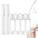 真空ポンプボトル乳液アイクリーム小分けボトルポンプタイプエアレスプッシュボトル5ml10ml15ml6個入りトラベルボトル目血清真空ボトルリキッドファンデーション容器スプレーボトル化粧…