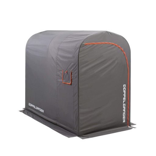 ドッペルギャンガーバイクガレージ奥行2150mm屋外簡易車庫中型バイク専用のスリムなガレージ[W115xL(D)215xH175cm]DCC539-GYグレーのサムネイル