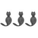 RIXIGOOD壁掛けフック猫おしゃれかわいい動物ウォールフック鍵掛けキーバッグコートタオル服帽子フック壁インテリア収納玄関お風呂リビング金属製ウォールハンガー...