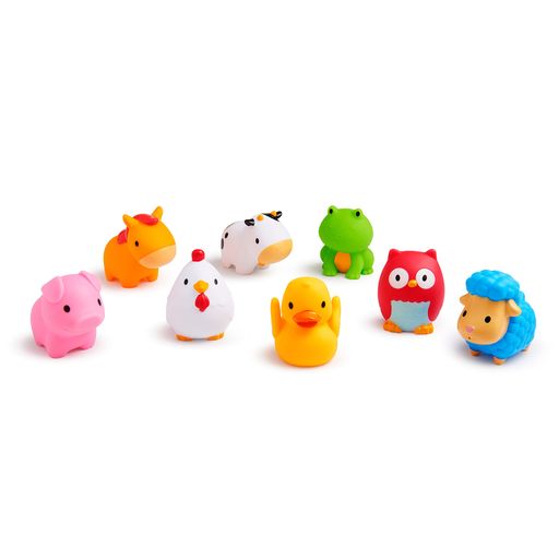 口からピューッと水を発射!ぷかぷか浮かぶ、動物たちの水でっぽう