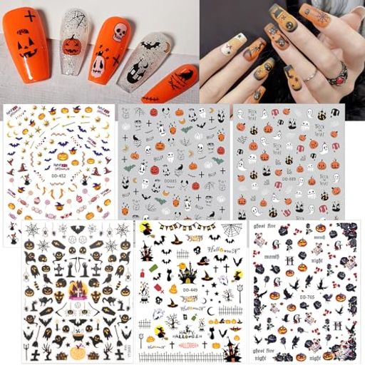 CHISAFLYネイルシールハロウィンパンプキンおばけゴースト6枚セットコウモリ3D立体ネイルパーツハロウィーンクモスカルバラゴシック CHISAFLYネイルシールハロウィンパンプキンおばけゴースト6枚セットコウモリ3D立体ネイルパーツハロウィーンクモスカルバラゴシック