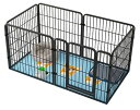 ペットサークル犬ペットフェンスサークルケージドア付きDIY室内屋外置くだけ柵ケージサークル犬セットドア付6枚高さ60CM接続式簡単組み立て工具不要ダブルロックペ...