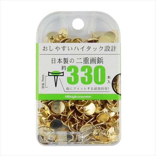 ミツヤハイタック画鋲330本BX2-HT