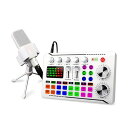 BONKYOM998カラオケマイクセット家庭用DJミキサーセットF998ライブサウンドカード男声女声ボイスチェンジャー/オーディオミキサー配信機材実況者や家庭用カラオケに適用日本語説明書付き(…