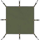 FARFLY テントシート 防水加工 耐水圧3000MM グランドシート 厚手 アウトドア キャンプ 登山 ハトメつき 取付簡単 収納袋付き (アーミーグリーン240X240CM)(4)