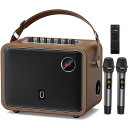KARAOKEMACHINEJYXワイヤレスカラオケマシン、ワイヤレス充電式マイクスピーカーセット、BLUETOOTH5.0対応、低音増強機能付き、ホームパーテ...
