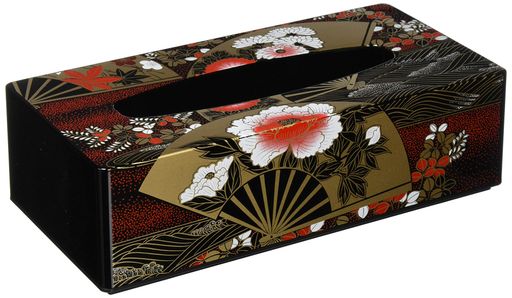 中谷兄弟商会山中漆器スリムティッシュBOX舞扇33-3816