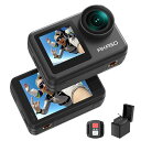 AKASOBRAVE7LEアクションカメラ4K60FPS20MPIPX7本機防水40M防水水中カメラ六軸手ぶれ補正アクションカムデュアルカラータッチパネル式タイムラプスWIFI/TYPE-C外部マイク対応(2)