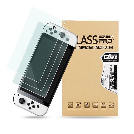 【3枚セット】SWITCH有機EL用ガラスフィルムNINTENDOSWITCHOLED対応超薄透過率95%以上強化ガラス高硬度9H撥水撥油撥指紋