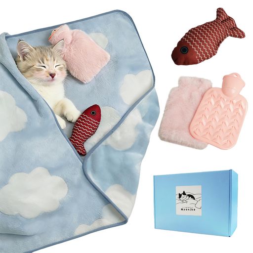 [Nyoniko(ニョニコ)] ペット 毛布 ブランケット 犬猫用 子犬 子猫 暖かい ふわふわ...