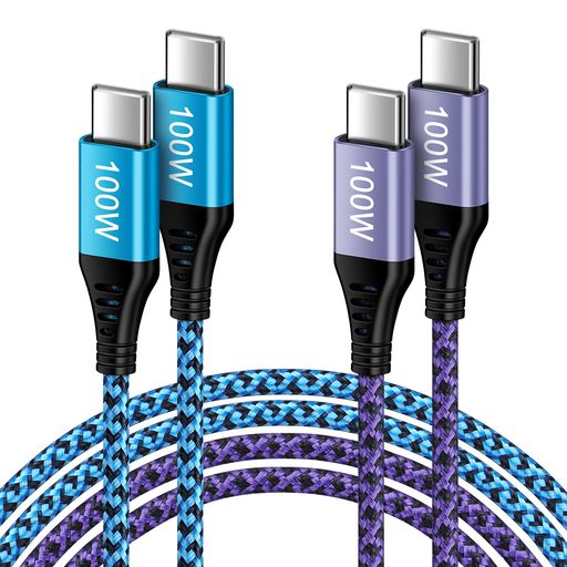 充电タイプCケーブル100WPD3.0対応5A急速充電携帯急速充電ケーブル高耐久ナイロン...
